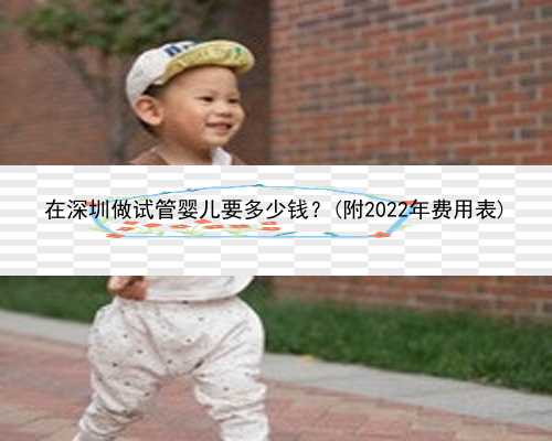 在深圳做试管婴儿要多少钱？(附2022年费用表)